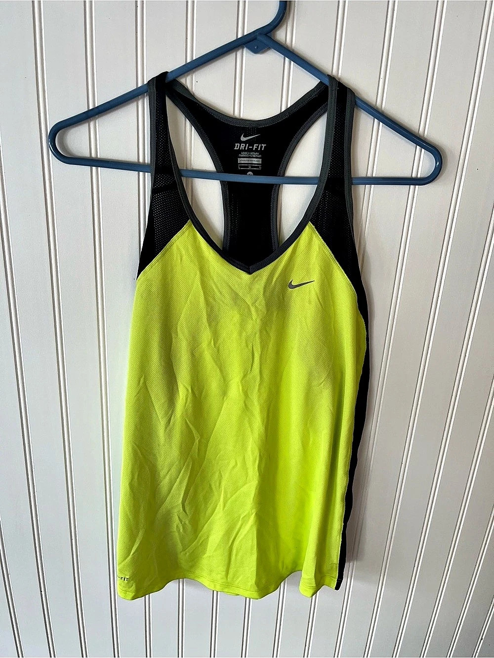 Nike Dri-FIT Athletic Tank Top in Yellow & Black Size Small Like New